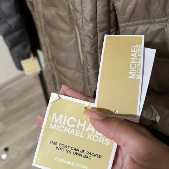 Michael Kors Puffer Coat - Gold (Long) - Picture 4 of 5